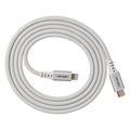 Ventev Chargesync Alloy USB C to Apple Lightning Cable 4ft, White AC4-WHT253045